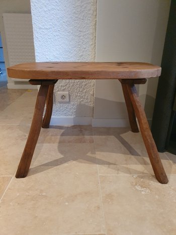 Rustic table , Brutalist , Oak , Year 50/60 .