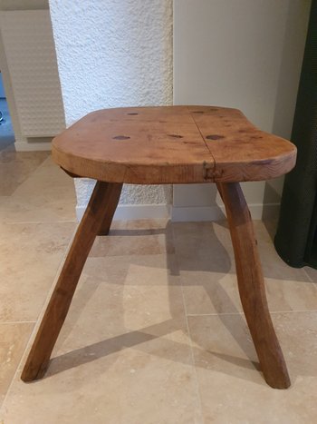 Rustic table , Brutalist , Oak , Year 50/60 .