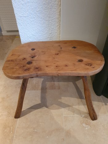 Rustic table , Brutalist , Oak , Year 50/60 .