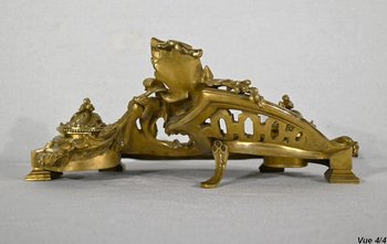 Gilded bronze inkwell, signed Vandevoorde - Early XXth century