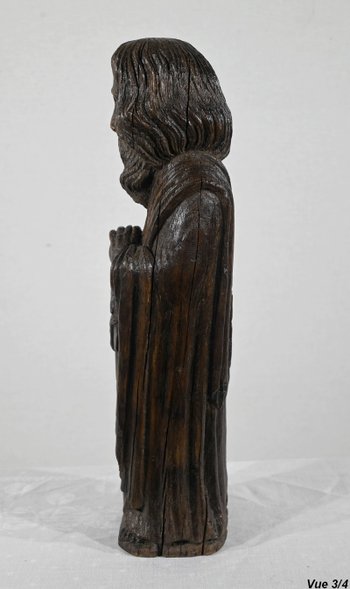 Oak statue of Saint Paul - Mid 19th century