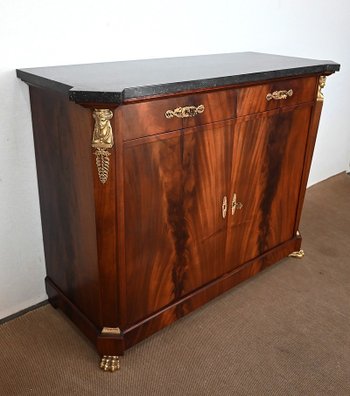 Credenza in radica di mogano, stile "Ritorno dall'Egitto" - Metà del XX secolo