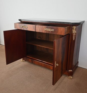 Credenza in radica di mogano, stile "Ritorno dall'Egitto" - Metà del XX secolo