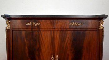 Credenza in radica di mogano, stile "Ritorno dall'Egitto" - Metà del XX secolo