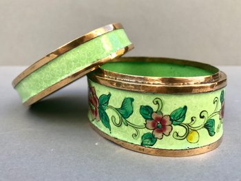 Chiné Jewelry box in cloisonné enamel early XXth century