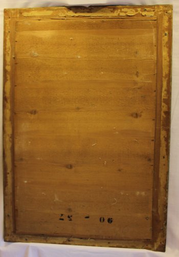 Specchio rettangolare Louis Philippe, oro e foglia di mercurio 76 X 110 cm