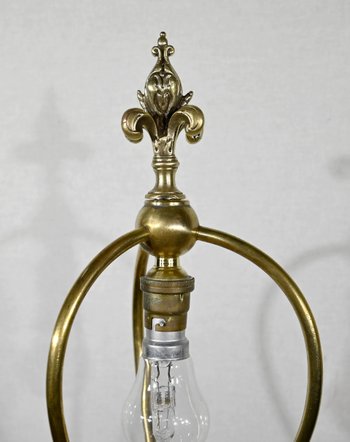 Lampada Art Nouveau in bronzo dorato - Fine XIX secolo