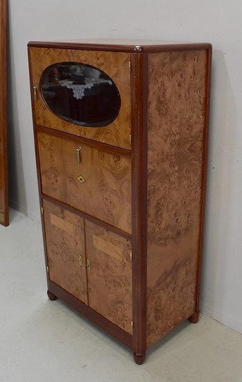 Art Deco cedar veneer furniture - 20th century