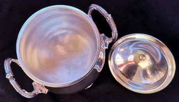 CHRISTOFLE coffee tea service "Pompadour" model in silver metal (4 pieces)