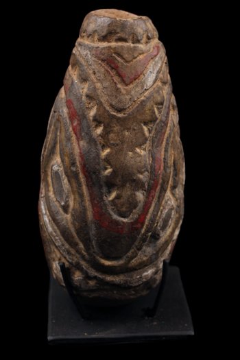 Flauto di terracotta, arte oceaniana, arte tribale, Oceania, Papua Nuova Guinea