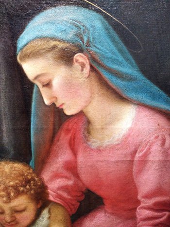 Madonna mit Kind Von Louis Robin Lyon Schüler von Gérôme