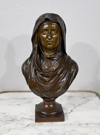 Bronze « La Vierge Marie », J. Bulio – XIXe