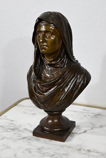 Bronze « La Vierge Marie », J. Bulio – XIXe