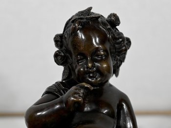 Bronze « Putto à l’Arc » – XIXe