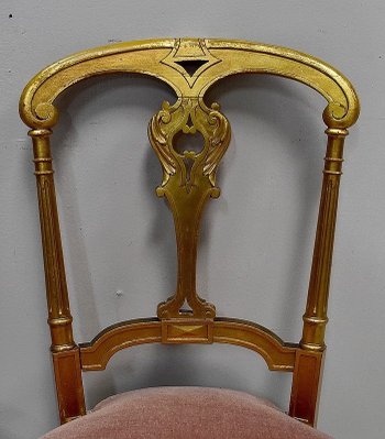 Paire de Chaises en Bois Doré, époque Napoléon III - 2ème partie du XIXe