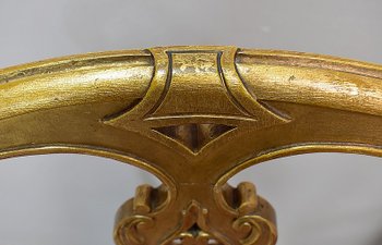 Paire de Chaises en Bois Doré, époque Napoléon III - 2ème partie du XIXe