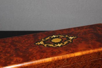 Coffret à Bijoux Napoléon III En Marqueterie