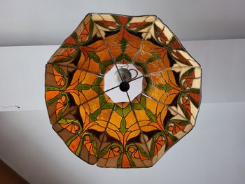 Wichtige Pendelleuchte Tiffany D.45 cm Jugendstil