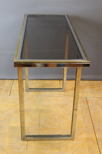 Chrome And Gold Console By Romeo Rega About 197... | Antikeo