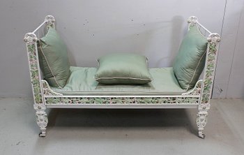 Cast Iron Bench Bed - 1900