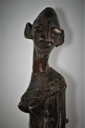 Senufo bronze statuette from Ivory Coast