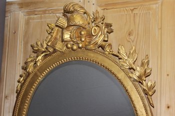 Louis XVI Gilded Wood Mirror Late 18th Century