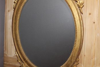 Louis XVI Gilded Wood Mirror Late 18th Century