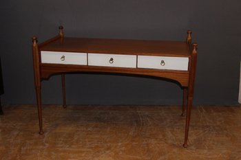 Three Drawer Flat Desk And Lacquer Maison Gauthier About 1960