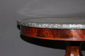 Restoration period pedestal table In mahogany