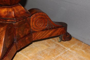 Restoration period pedestal table In mahogany