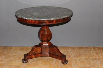 Restoration period pedestal table In mahogany