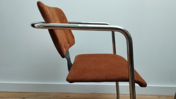 Set of four chairs in the Breuer and Mies Van der Rohe style circa 1970