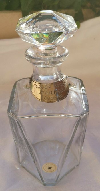 Kristallalkohol / Cognac-Dekanter signiert BACCARAT Cognac Martell (ref D 0113)