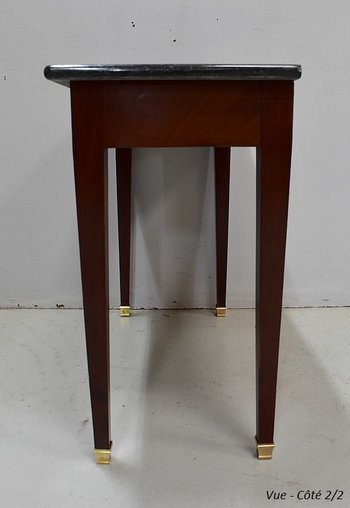 Small Console Table in Mahogany Burl veneer, Directoire taste - 1st part of the XIXth century