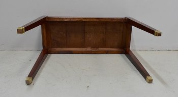 Small Console Table in Mahogany Burl veneer, Directoire taste - 1st part of the XIXth century