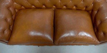 Chesterfield Leather Sofa - Late 19th century