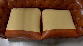 Chesterfield Leather Sofa - Late 19th century