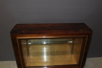 Art Deco period Walnut silver cabinet