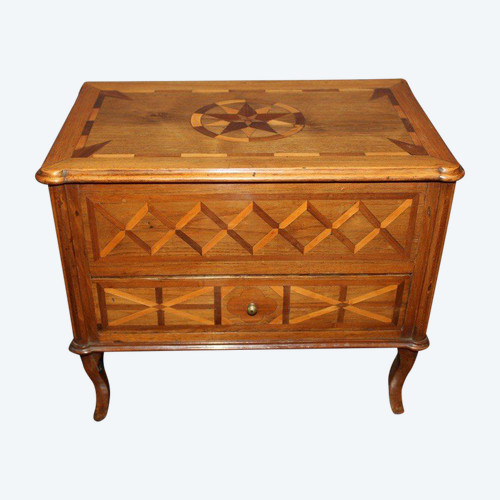 Commode De Maitrise XVIII En Marqueterie