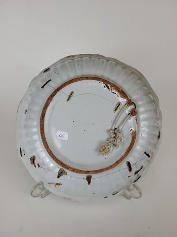 Nevers earthenware salad bowl Late 18th century Early 19th century