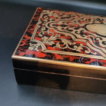 Game box in marquetry boulle