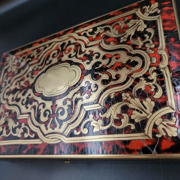 Game box in marquetry boulle