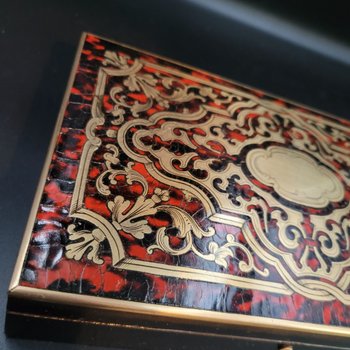 Game box in marquetry boulle