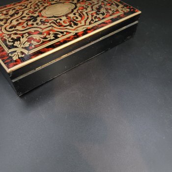 Game box in marquetry boulle