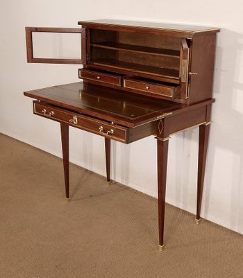 Bonheur-du-Jour in mahogany, Louis XVI style - Mid 19th century