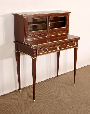 Bonheur-du-Jour in mahogany, Louis XVI style - Mid 19th century