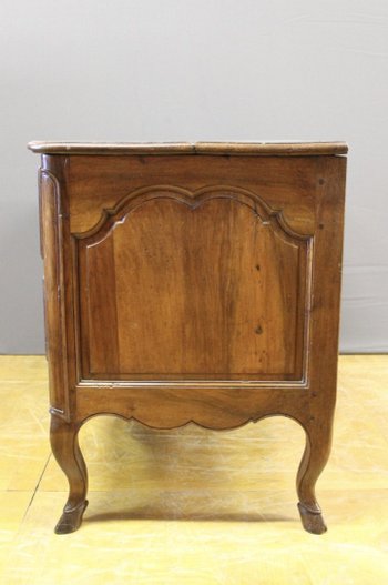 Provencal Chest Of Drawers In Walnut Dite Sauteuse XVIII