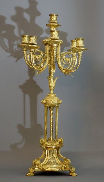 Pair Of Large Girandoles Louis XVI 19th century