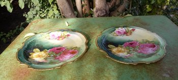 Limoges porcelain plates 1920