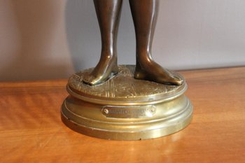 Bronze Figurant Une Baigneuse 1900